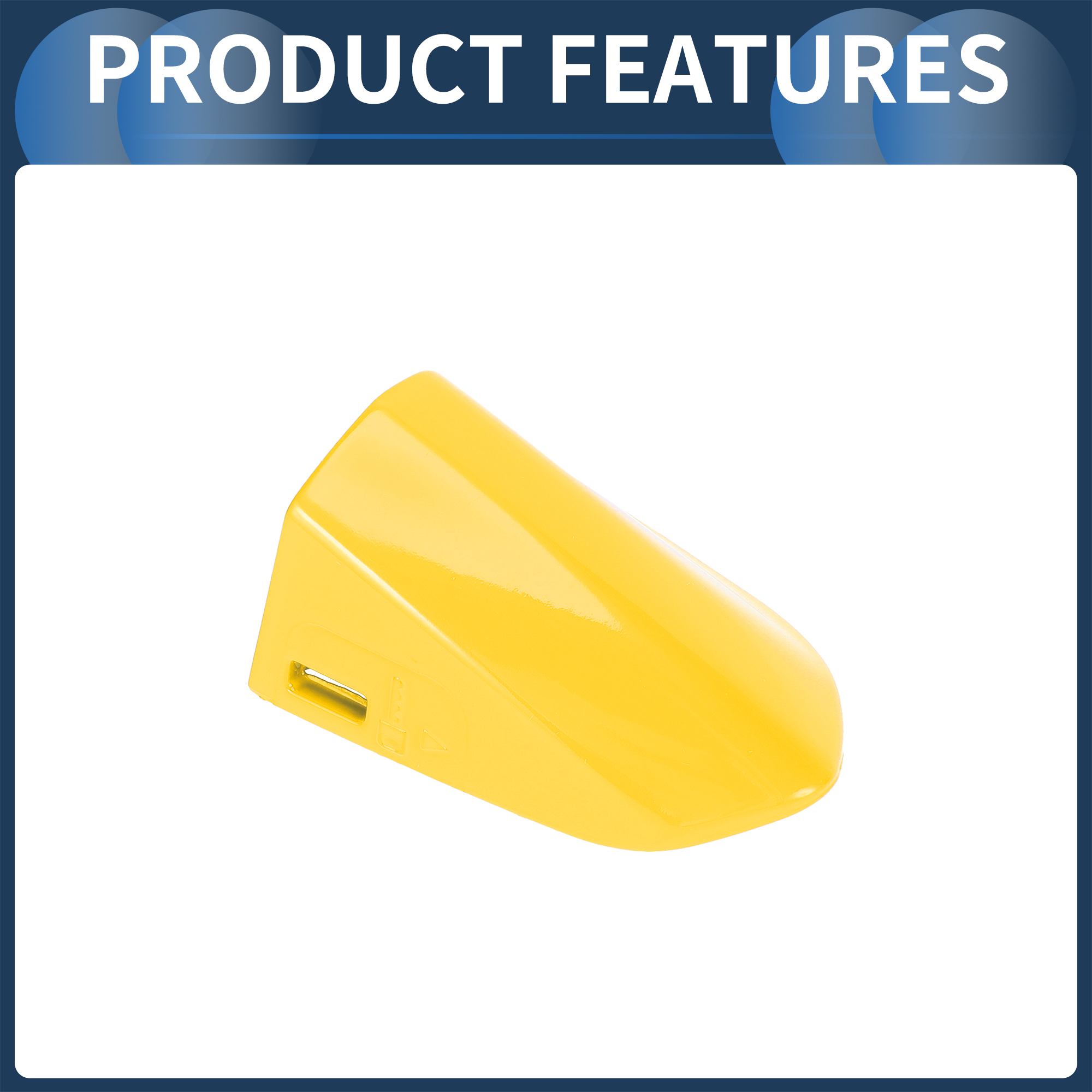 Unique Bargains ABS Vehicle Door Handle Cover Yellow for Ford for Mustang 2015-2020