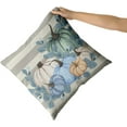 thumbnail image 4 of Fall Pillow Covers 20x20 Inch Set of 2 Autumn White Blue Teal Pumpkin Eucalyptus Leaf Striped Decorative Throw Pillows Thanksgiving Pillow Case Cotton Cushion Cover Decor for Couch Bed Sofa, 4 of 5