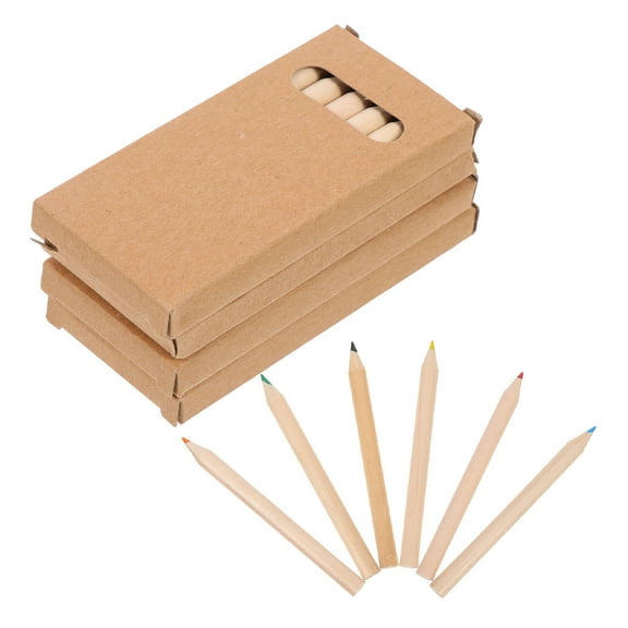 MLINS 5 Boxes Portable Art Supplies for Writing Use with Vibrant Colored Pencils in Assorted Colors and