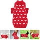 thumbnail image 2 of KAKOWELY Suéter elástico de cuello alto con estampado de corazón para perro, ropa de invierno (talla L), 2 of 3