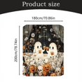 thumbnail image 4 of Fabric Shower Curtain Polyester Shower Curtain Shower Curtain, Set Of Three（Floor Mat + U-Shaped Mat + Toilet Cover） Plastic Shower Curtain Cloth, Multi-Color One Size, 4 of 8