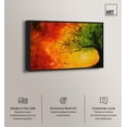 thumbnail image 2 of Fire and Ice Tree I Canvas Nature Wall Decor by Art Remedy, Black Frame, 15 x 10, 2 of 7