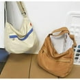 thumbnail image 6 of Messenger Bag for Men Women Large Capacity Crossbody Bag Canvas Tote Bag Shoulder Bag Satchel Hobo for School Work, 6 of 7