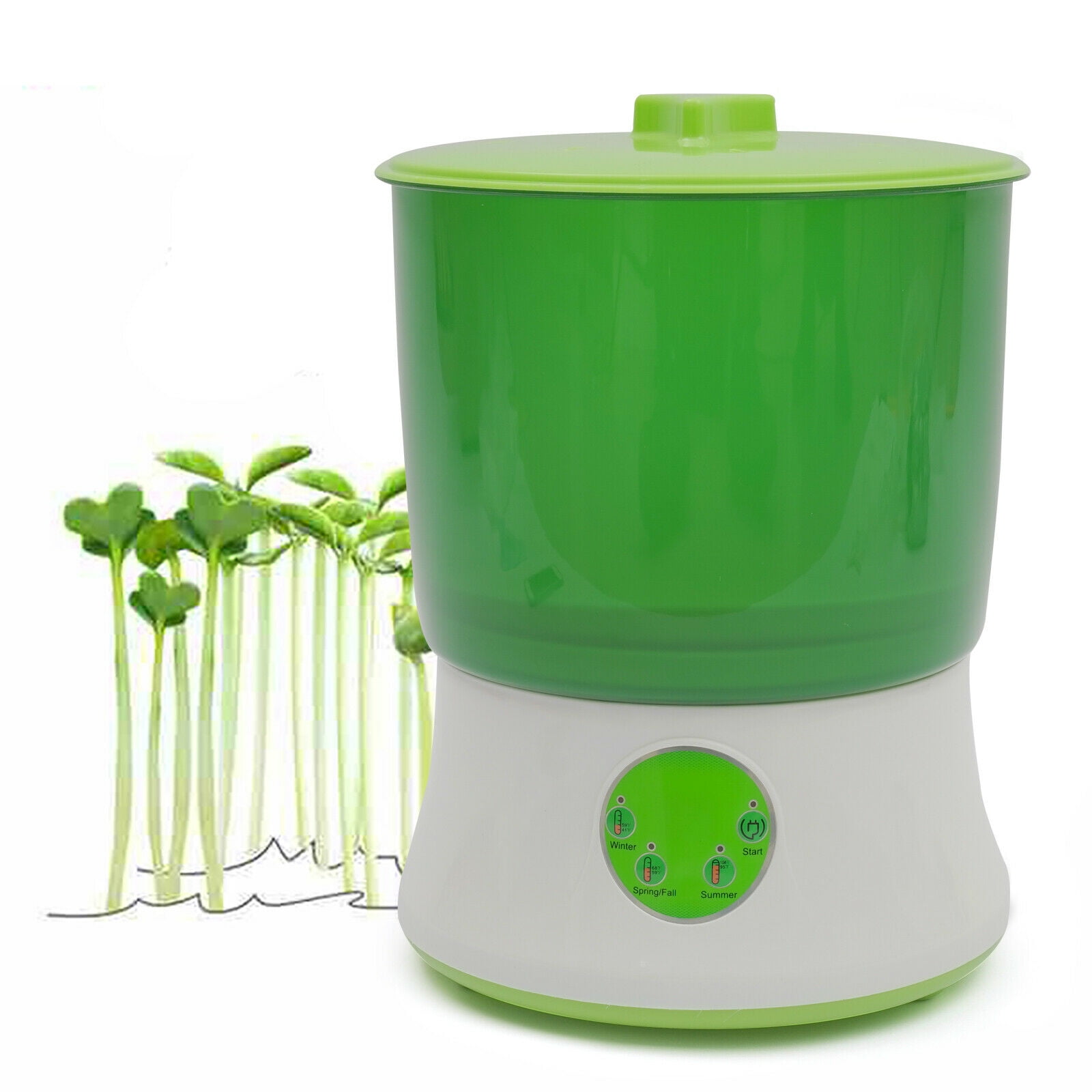 Bean Sprouts Machine Automatic Electronical Bean Seed Sprout Maker Double Layer 