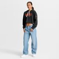 thumbnail image 3 of Women's Fanatics Black Cincinnati Bengals Oversized Hometown Heritage Cropped Hoodie, 3 of 5