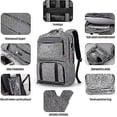 thumbnail image 4 of Mochila de almuerzo para mujer, mochila térmica aislada con compartimento para el almuerzo, mochila escolar universitaria con puerto USB, se adapta a portátiles de 15,6 pulgadas-AM, 4 of 5
