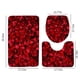 thumbnail image 4 of Juego de alfombrillas de baño de espuma para el Día de San Valentín. Incluye 3 piezas: alfombrilla para inodoro, suave, cómoda, absorbente, antideslizante, gruesa, lavable a máquina y de fácil secado., 4 of 7