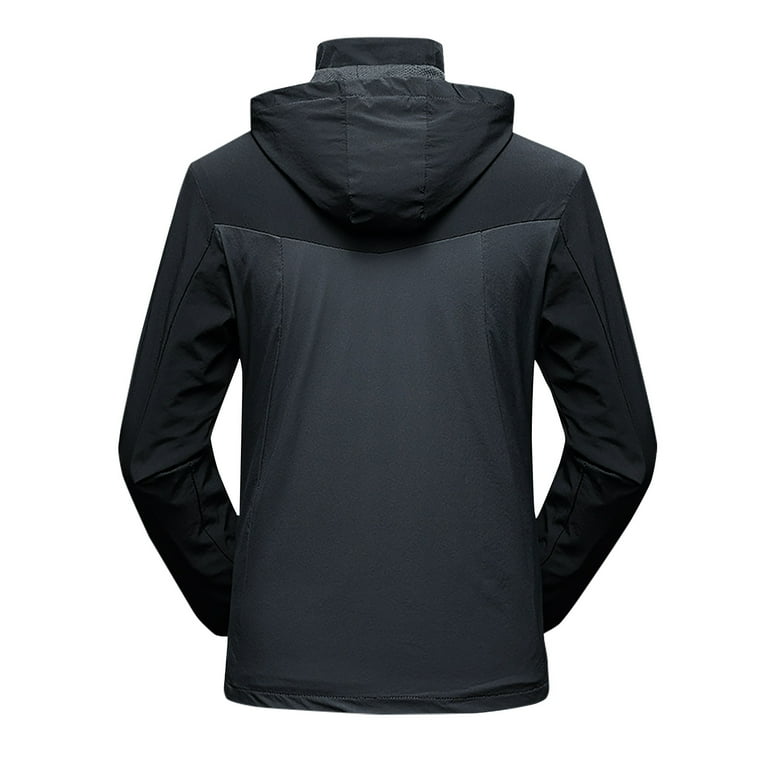 Mens rain jacket deals with hood walmart