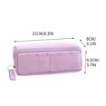 thumbnail image 3 of Bolsa de maquillaje de gran capacidad | Bolsa de almacenamiento de cosméticos de diseño transparente - Organizador de viaje ligero y duradero - Bolso fácil de transportar - Se adapta a lápices, 3 of 3