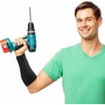 thumbnail image 3 of 2 Pairs Class Cut Resistant Gloves Cut Resistant Knitted Sleeves Arm Protection Protective Cut Resistant Arm Sleeves, 3 of 5