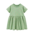 thumbnail image 1 of Qudderr Robe Dessin Animé pour Bébé Fille 1-8 Ans Manches Courtes Robes en Coton Filles Été Col Rond Robe d'Été pour Enfants, 1 of 9