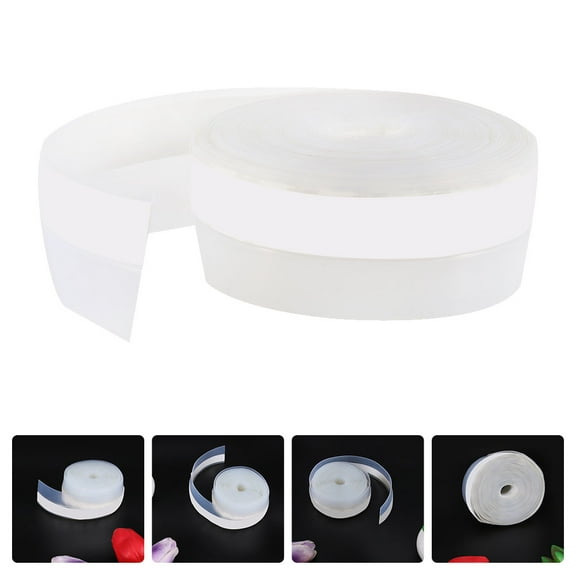 Luxshiny White Window Sealing Strip Roll with Silicone Waterproof Adhesive for Door Air