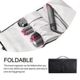 thumbnail image 4 of Wosthever Bolsa de almacenamiento de nailon de viaje, organizador plegable para peinar el cabello, compartimentos de separación, bolsa, estuche colgante Almacenamiento y organización del hogar Negro Wosthever HA066812-01, 4 of 6