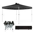 thumbnail image 1 of Resenkos 10 x 10 FT Instant Folding Pop Up Canopy Tent,UV Protection with Carry Bag for Patio Party Camping,Black, 1 of 7