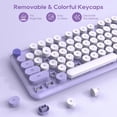 thumbnail image 3 of Combo inalámbrico de teclado y ratón SABLUTE Retro Typewriter, 3 of 9
