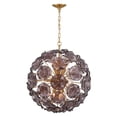 thumbnail image 3 of ESM-4006-AG-SM Crystorama Lighting Esme - 9 Light Pendant-25.25 Inch Tall and 22.5 Inch Wide-Aged Brass Finish-Smoked Glass Color, 3 of 8