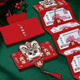 thumbnail image 4 of Foldable Chinese Red Envelopes 2022 Chinese Year of the Tiger Lucky Money Packets 6 Card Slot Red Packet, - 6 CARDS MOE Of Tiger, 4 of 4