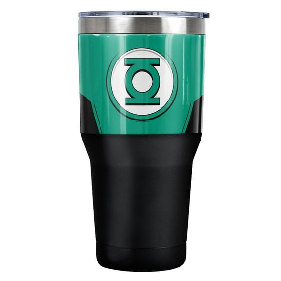 Justice League New GL Uniform Stainless Steel Tumbler 30 oz Coffee Travel Cup, Vacuum Insulated & Double Wall with Leakproof Sliding Lid