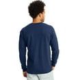 Hanes Men's and Big Men's Beefy Heavyweight Long Sleeve ThreeButton
