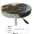 thumbnail image 4 of Balery Ferocious Dinosaur Fundas de asiento para taburete de bar redondo de tela de terciopelo ajustables que protegen de arañazos y manchas para sillas de 14 a 17 pulgadas.-13 inch, 4 of 7
