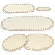 thumbnail image 1 of 5 bases de cesta de ganchillo de madera para tejer cestas de ganchillo, base de bolsa, moldeador de rodajas de madera ovaladas y redondas con agujeros., 1 of 8