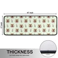 thumbnail image 5 of Kitchen Rugs Sets Of 2,Green Highland Cow Flower Pattern Anti Fatigue Kitchen Mat Rugs Non Slip Washable,Decorative Kitchen Floor Mats for Kitchen,Sink,Laundry,17"x47"+17"x47", 5 of 5