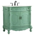 thumbnail image 7 of Elegant Decor Danville 36" Solid Wood Single Bathroom Vanity in Vintage Mint, 7 of 7