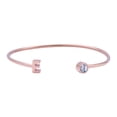 thumbnail image 1 of Pulsera Mujer Inicial Letra LuckyLy, Acero Inoxidable y Zirconia Cúbica, Modelo Sonia rosa UNITALLA, 1 of 8