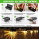 thumbnail image 5 of Solar Outdoor Garden Light,led Outdoor Wall Light,6pack Warm White+RGB Color, Solar Fence Lights for Wall, Fence, Deck, Garden, Step, Stairs (6), 5 of 5