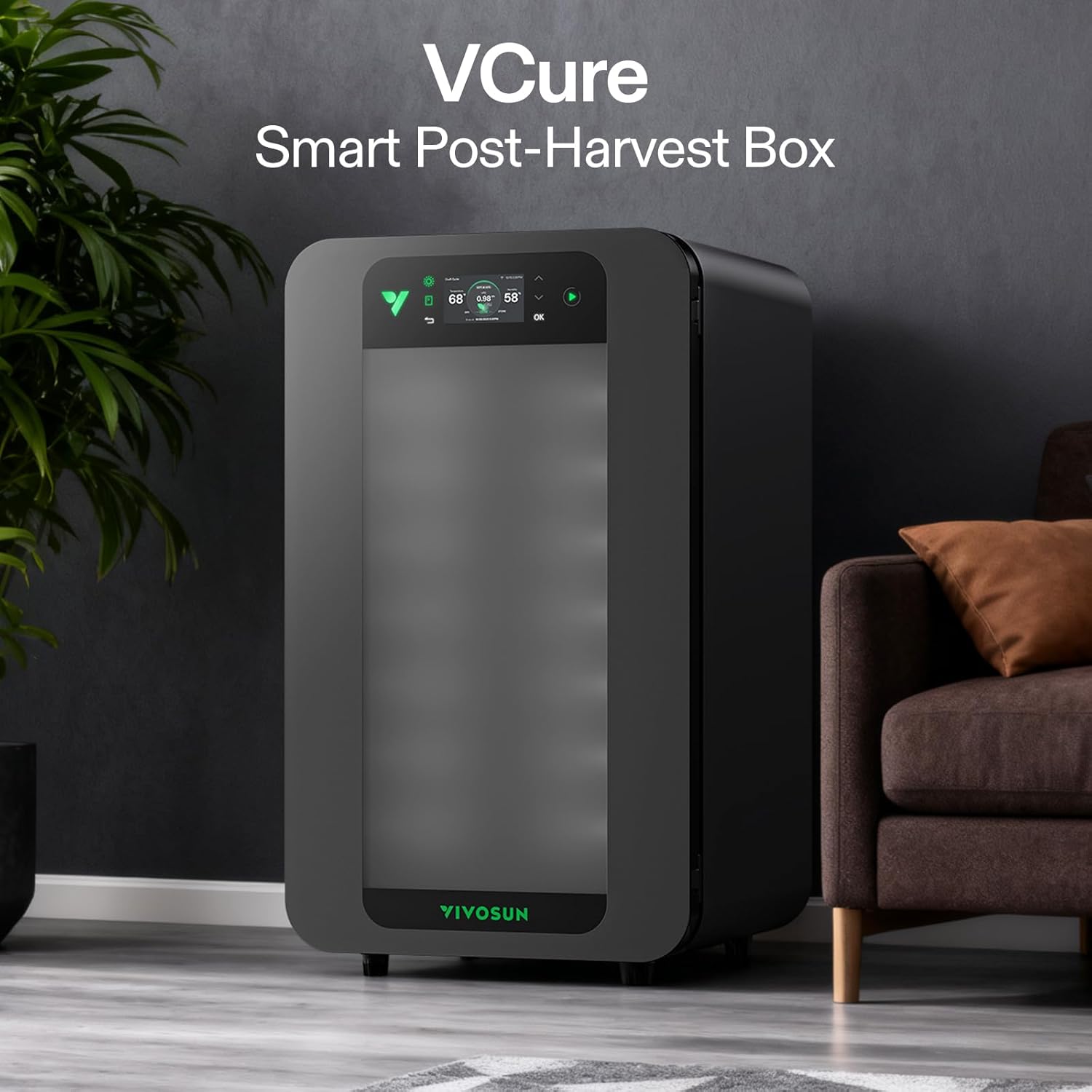 VIVOSUN Smart Post-Harvest Box, Drying Machine with Temperature Humidity Control System, Storage Container Auto-Dryer Cabinet with Remote APP Control, Custom Programs