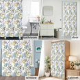 thumbnail image 6 of Blue Hydrangea Leaves Fabric Shower Curtain Yellow Wildflowers Washable Shower Curtains for Bathroom, Waterproof Bath Curtain with Hooks Home Decor 72x84in, 6 of 8