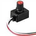 thumbnail image 2 of 2X Interruptor Regulador Intensidad Universal 12-24 V, Regulador Intensidad Luz Bajo Voltaje para Luces LED Interiores Vehículos Recreativos, Tiras Luces Techo Camiones, 2 of 5