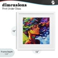 thumbnail image 4 of Stupell Industries Contemporary Flowing Whirlwind Of Colors White Framed Print Under Glass, 13 x 13, by Svetlana Aleynikova, 4 of 8