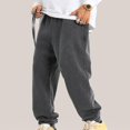 thumbnail image 5 of Pantalones largos para hombre, color liso, casuales, de pierna recta, pantalones largos para hombre, 5 of 5
