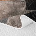 thumbnail image 5 of Erosebridal Grunge Square Twin Quilt Set for Women Men, Abstract Block Print Twin Coverlet Set, Orange, 2 Pieces, 5 of 7