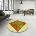 thumbnail image 4 of Ahgly Company Machine Washable Indoor Square Transitional Sedona Brown Area Rugs, 5' Square, 4 of 7