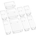 thumbnail image 1 of 9 Drawer Kitchen Organizers, Transparent Cutlery Storage, Polystyrene Storage Box, Organize Cutlery, Jewelry, Cosmetics，JUN, 1 of 5