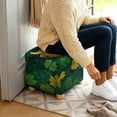 thumbnail image 3 of TSOVTHRID Highland Cattle Shamrock Print Ottoman Slipcovers Stretch Square Footrest Stool Covers Anti-Slip Ottoman Cover for Foot Stool Furniture Protector with Elastic Bottom St. Patrick's Day Decor, 3 of 7