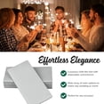 thumbnail image 3 of Colored Napkins - Silver - Decorative Dinner Napkins - Cloth Like and Disposable - Elegant & Durable - Soft & Absorbent - Versatile 16"x16" - Packaged for Easy Storage - Box of 50 - by SimuLinen, 3 of 7