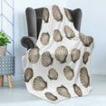thumbnail image 4 of Scallop Soft Flannel Fleece Blanket, Clam Seashells Beach Pecten Family Nautical Creatures Plain Background, Cozy Plush for Indoor and Outdoor Use, 50" x 60", Grey Yellow and Pearl, by Ambesonne, 4 of 5