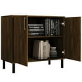 thumbnail image 2 of Castle Place Mid-century Sideboard Buffet Cabinet, Brown, 2 of 9
