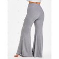 thumbnail image 4 of Pantalones Acampanados con Encaje Insertado de Talla Extra Rosegal  Pantalones de talla grande, 4 of 5