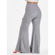 thumbnail image 4 of Pantalones Acampanados con Encaje Insertado de Talla Extra Rosegal  Pantalones de talla grande, 4 of 5