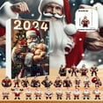 2024 Christmas Holiday Advent Calendar. Funny Muscular Old Man