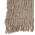 thumbnail image 3 of Fennco Styles Bohemian Woven Fringes Down Filled 18 x 18 Inch Cotton Throw Pillow with Case & Insert - Grey, 3 of 3