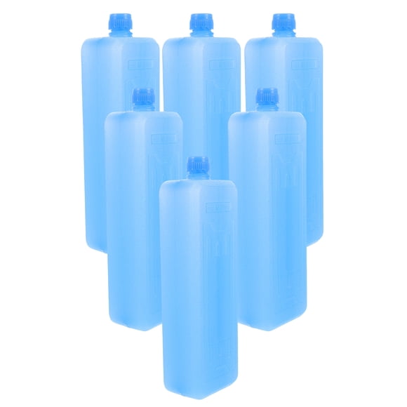 BRIGHTFUFU 6Pcs Small Ice Packs for Lunch Box with Water Filling Technology 18.9X5.9X4.2in
