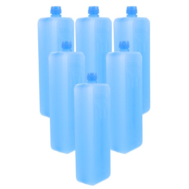 BRIGHTFUFU 6Pcs Small Ice Packs for Lunch Box with Water Filling Technology 18.9X5.9X4.2in
