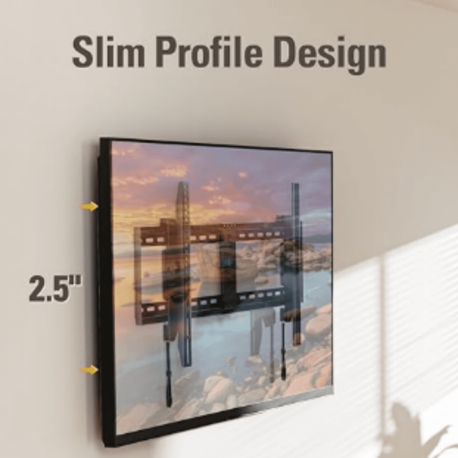 TV Wall Mount for 42-86" TVs, Tilting TVs Mount with Level Adjustment Fits 16", 18", 24" Studs Easy for Centering, Wall Mount TV Bracket Max VESA 800x400mm, 120 LBS Loading