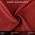 thumbnail image 4 of GymChoice Tier Burgundy Waffle Weave Textured 100% Blackout Bathroom Window Curtain, 30" x 63" (2 Panels), 4 of 7
