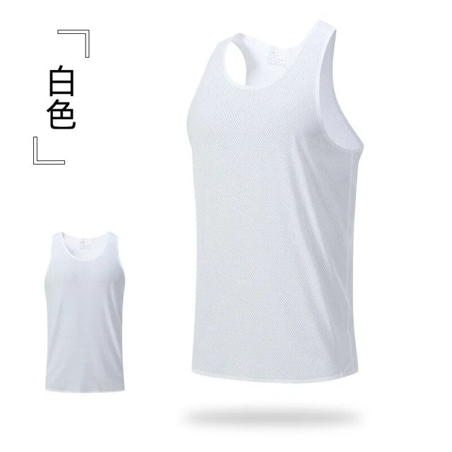 Camiseta sin mangas para entrenamiento de maratón de secado rápido para hombre, chaleco deportivo transpirable de malla para hombre, camiseta interior para gimnasio, chalecos para correr